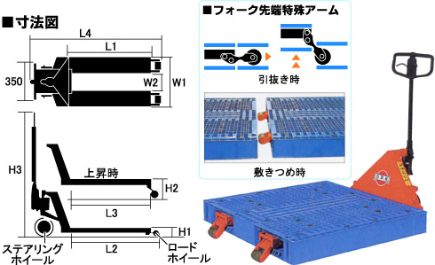 TCP型仕様パレットトラック