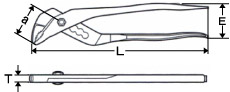 刃付ウォーターポンププライヤ