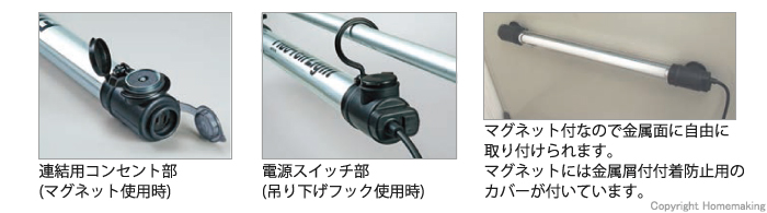 HATAYA フローレンライト 屋外用20W (5m): 他:FFW-5|ホームメイキング