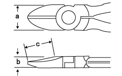 ニッパ寸法図