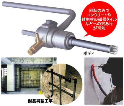 ミヤナガ DMA165BST ミストダイヤドリル ワンタッチタイプ セット