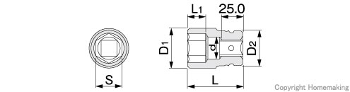 インパクト用ソケット