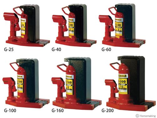 爪付きジャッキ　Gシリーズ　標準タイプ