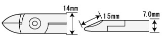 ニッパ寸法図