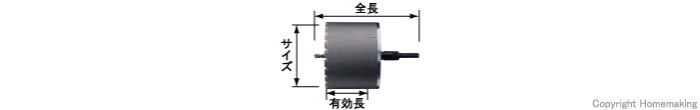 塩ビ管用コアドリル