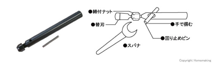 期間限定特価】 東京オートマック 木彫機専用彫刻刃物 スタンダードサイズ #1050 単品販売 １７種類の内の1本 AUTOMACH 