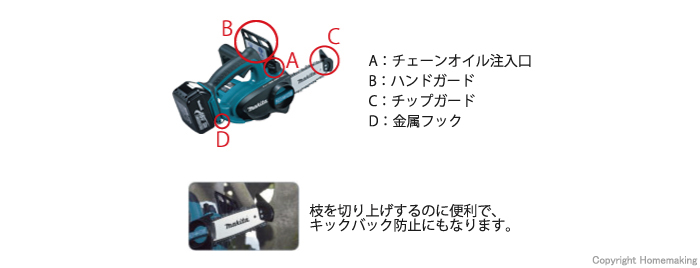 充電式チェンソー