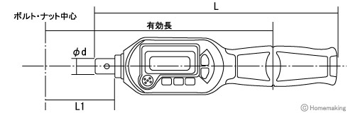 ヘッド交換式デジタルトルクハンドル