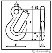 小型荷締機用アイフック