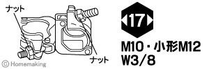 M10・小形M12・W3/8