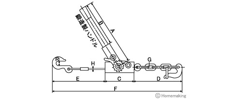 ワイヤー荷締機