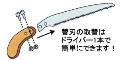 取替はドライバー1本で簡単にできます！