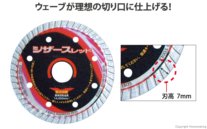 ウェーブが理想の切り口に仕上げる!