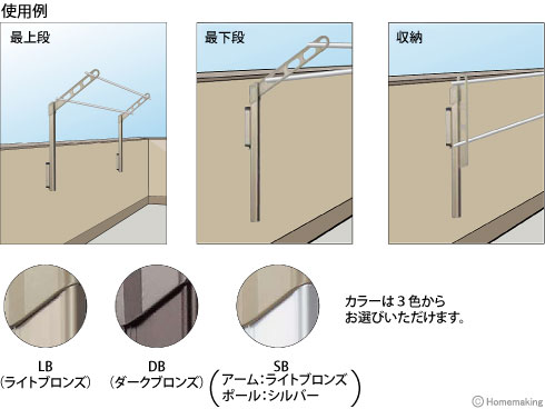 腰壁用ホスクリーン上下式