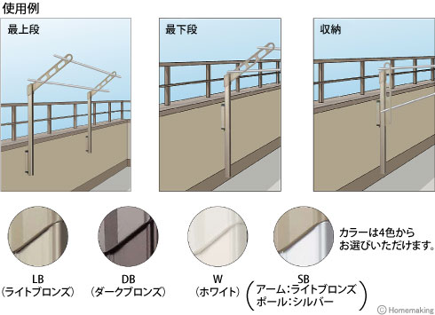 腰壁用ホスクリーン上下式