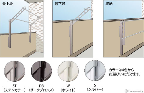 腰壁用ホスクリーン上下式