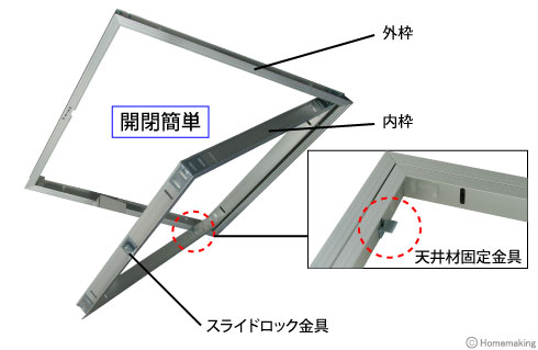 アルミ天井点検口