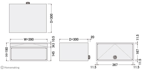 コパーク ステンレスポスト 防滴型戸建ポスト