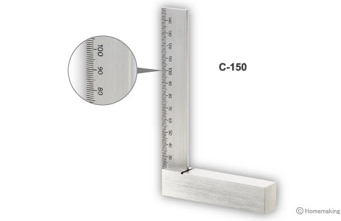 目盛付台付スコヤ(JIS2級同等品)