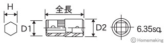 差込角6.35mm