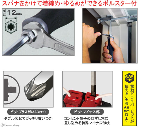 ボルスター付　ビット差替タイプ