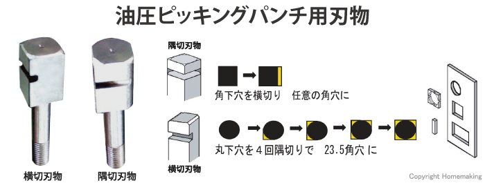 西田製作所 横切刃物 ポンチ 16.8: 他:PMK10C16KP|ホームメイキング