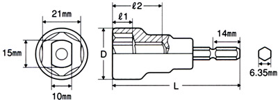 型枠用ソケット　IB取付用