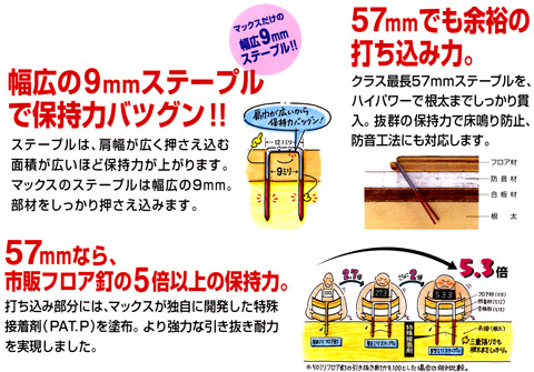 高圧フロア釘打機