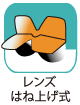レンズはね上げ式