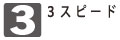 作業に応じて回転数を3段階に切り替えできます。