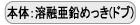 本体溶融亜鉛メッキ