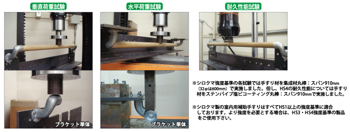垂直荷重試験　水平荷重試験　耐久性能試験