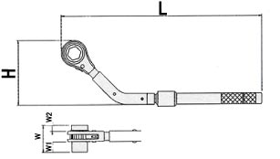 トルク付L型ホンカンレンチ