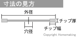 ツボ万 かたぶつIIネジ付 コーナーカット用 105×2.0×M10mm::KB2-105B