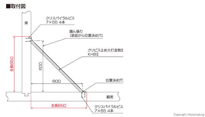 クリビス止め火打金物II