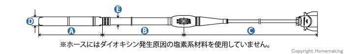 ミカサ 高周波バイブレーター(メタルヘッド) φ32mm×4m: 他:FX-30E 4M