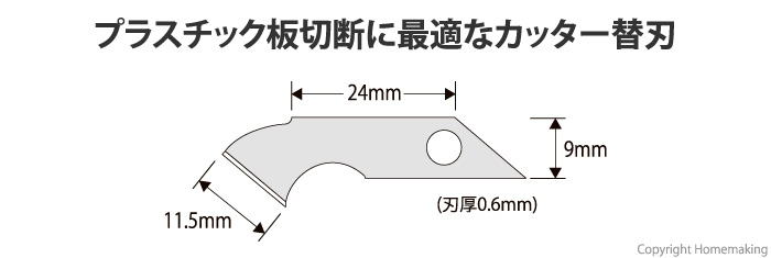 プラ切り刃　替刃　10枚入