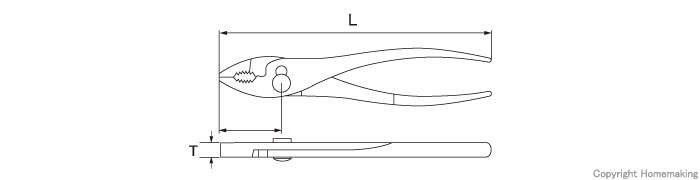 バネ付プライヤ