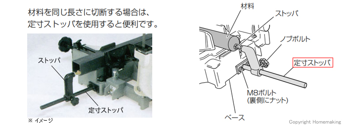 定寸ストッパ