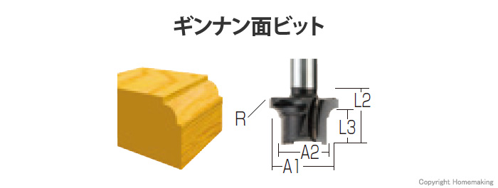 ギンナン面ビット