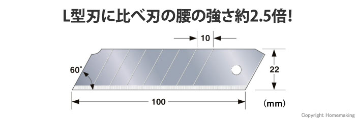 J型カッター替刃 10枚入
