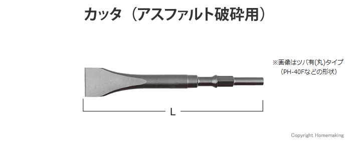 カッタ(アスファルト破砕用)