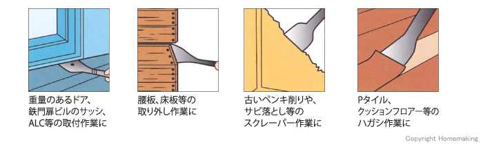 モトコマ スクレーパーばらしバール 700mm: 他:SRB-700|ホーム