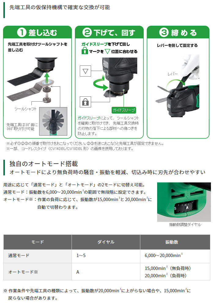 ハイコーキ マルチツール::CV350V|ホームメイキング【電動工具・大工 
