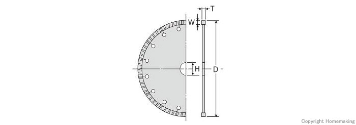 エビ ダイヤモンドカッター ウェーブレーザー（乾式） ２３０ｍｍ 1枚 (WL230)