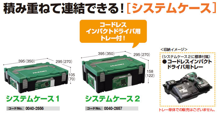 システムケース1 システムケース2 システムケース1 システムケース2