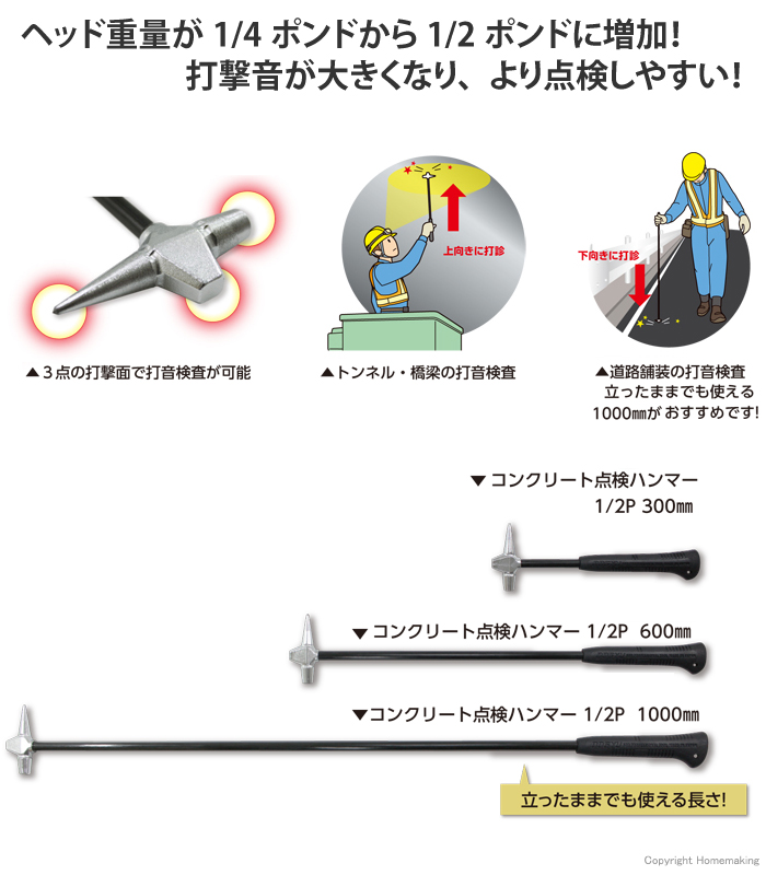 日本最大の コンクリートテストハンマー NS