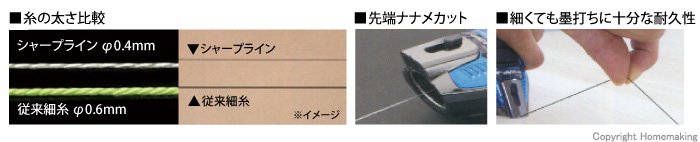  シンワ測定 ハンディ墨つぼ Jr. Plus 自動巻 シャープライン メタルブルー 73298