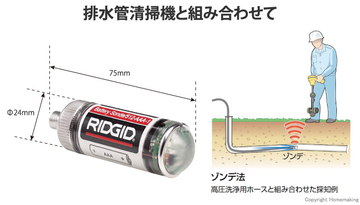 リジッド 小型発信器(リモートトランスミッター)::16728|ホーム