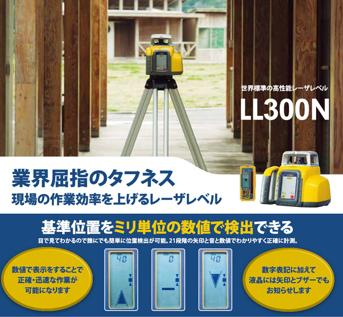 スペクトラ レーザーレベル 受光器 三脚付 他 Ll300n ホームメイキング 電動工具 大工道具 工具 建築金物 発電機の卸値通販